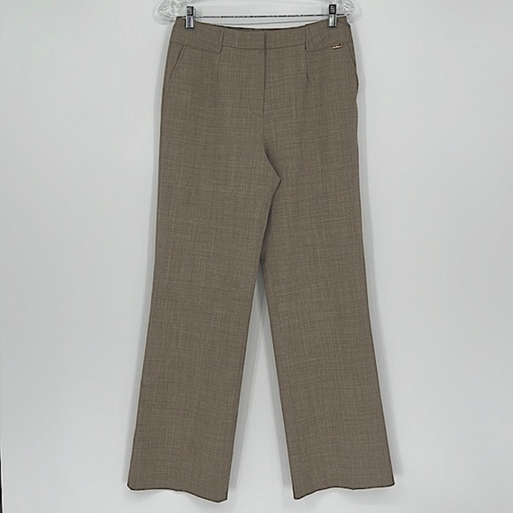 St. John Sport Tan Dress Pants Trousers with Gold Hardware Women’s Size 8 - Picture 2 of 14